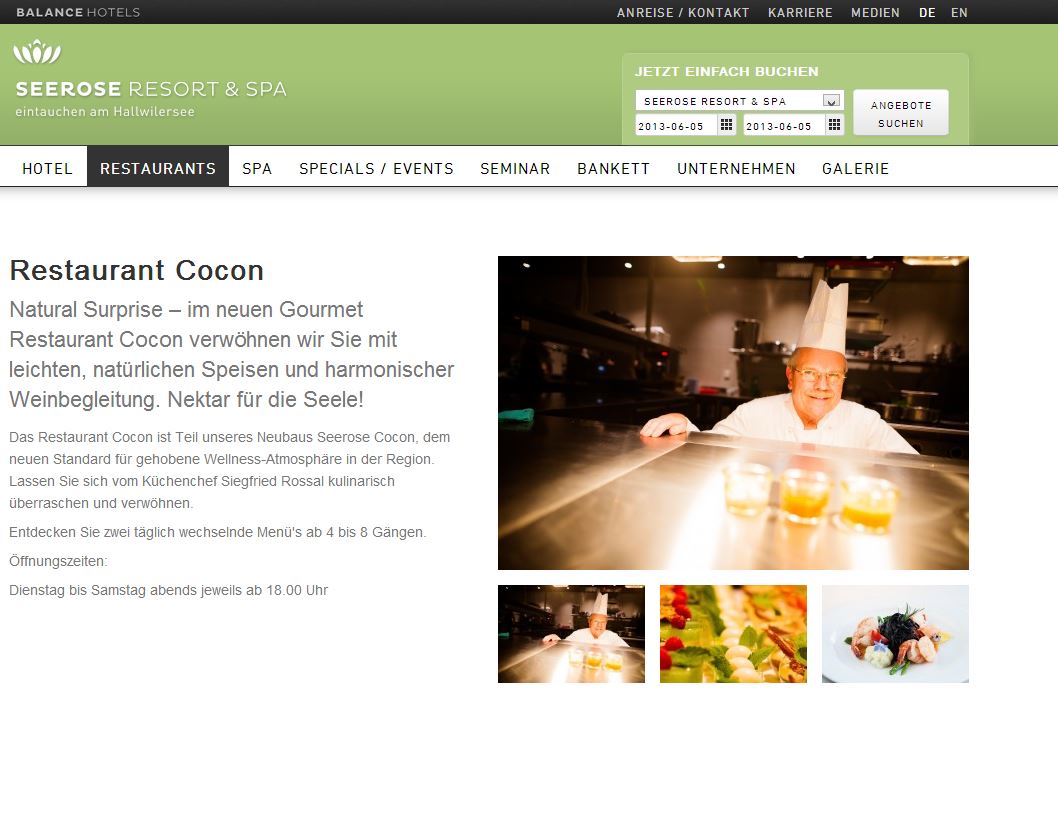 Seerose cocon restaurant